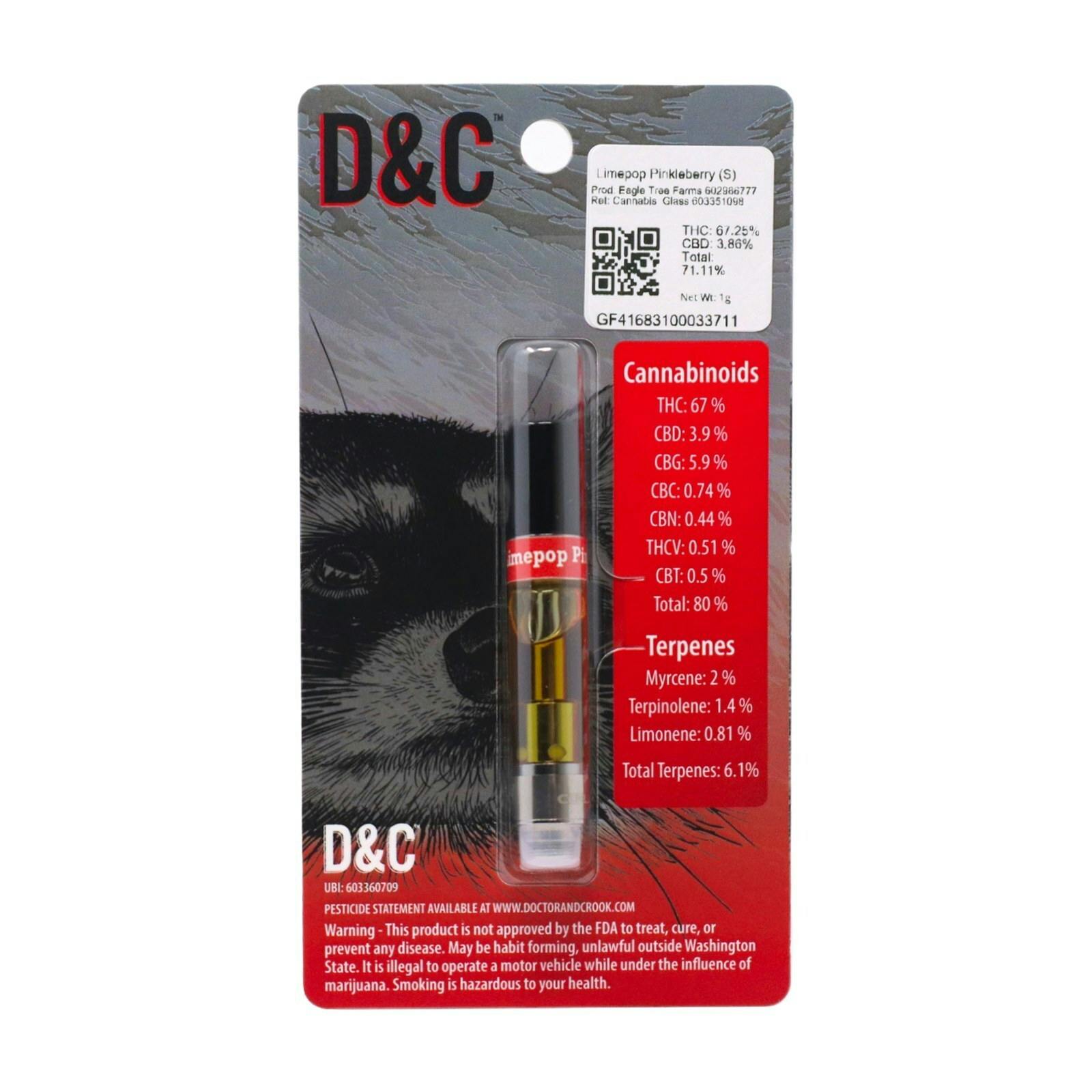 DNC Limepop Pinkleberry CO2 Cart 1g 2457937956 SW_CART237|E7