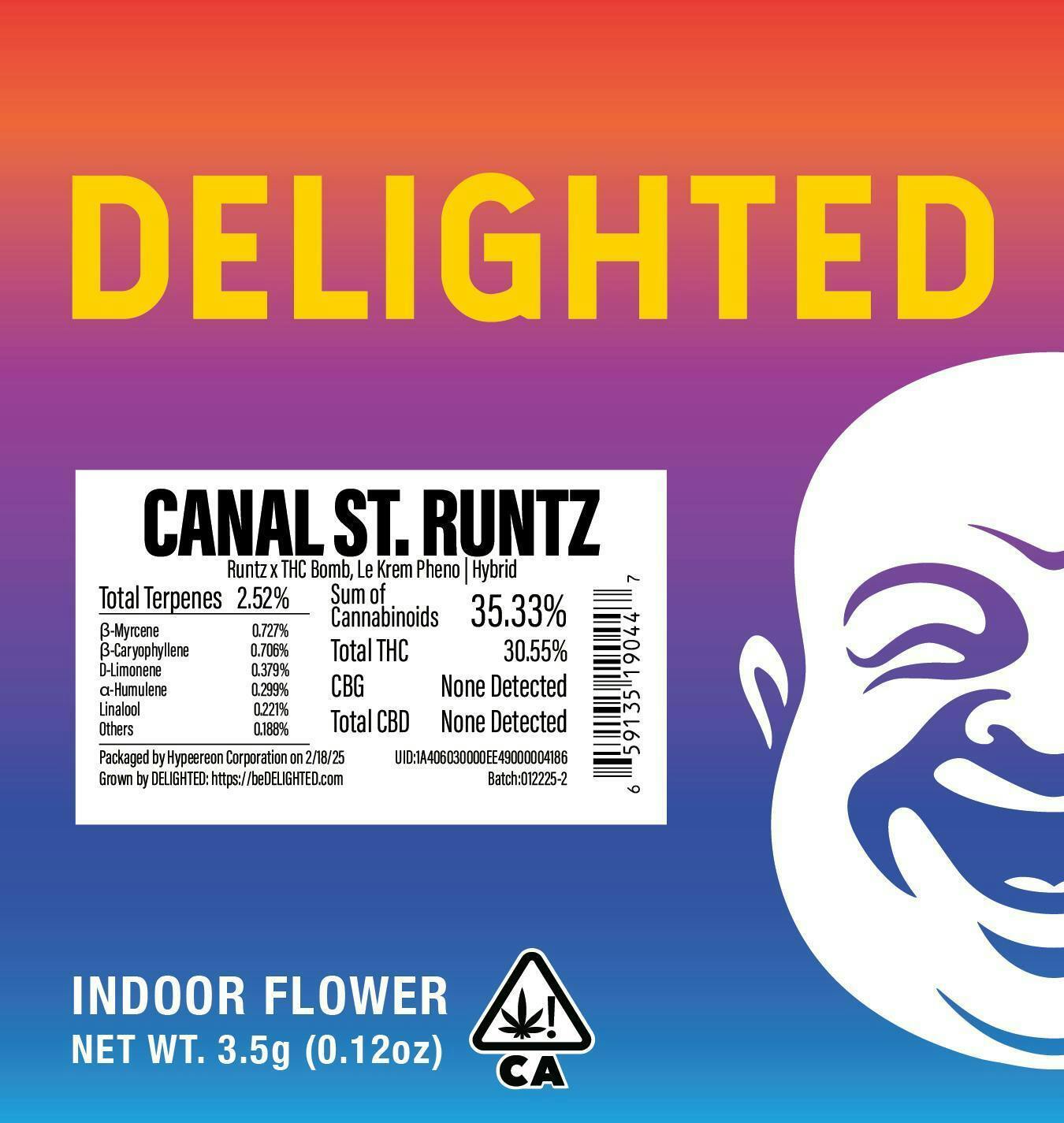 Delighted | Flower | Canal St. Runtz | I | 3.5g