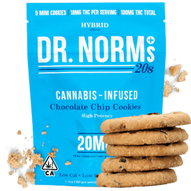Dr. Norm's | Chocolate Chip Cookie | 20mg 5pk | 100mg THC | 40g | H