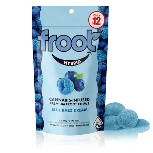 Froot | Gummies | Blue Razz | 10 pack | 100mg | H