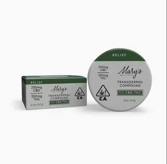 Mary's Medicinal | Topical | 1:1 CBD:THC (Transdermal Patch)m 250mg