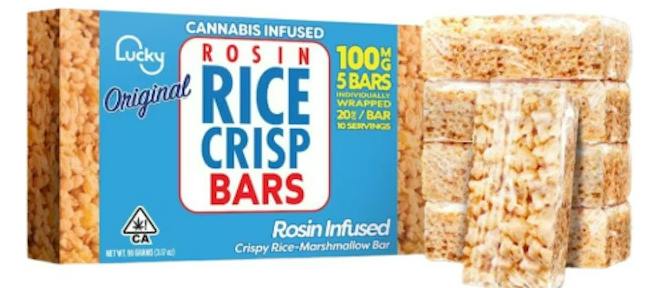 Lucky | Rosin Rice Crisp Bars | 5pk | Original | H | 100mg | 90g