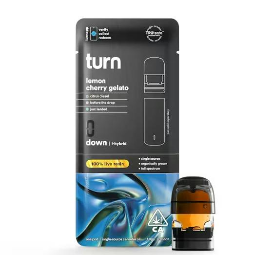 Turn | Live Resin Pod | Lemon Cherry Gelato | H(I) | 1g