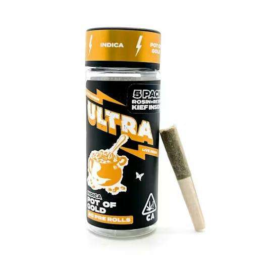 Ultra | Live Rosin & Live Rosin Pre-Rolls | Pot Of Gold | 5pk | I | 2.5g