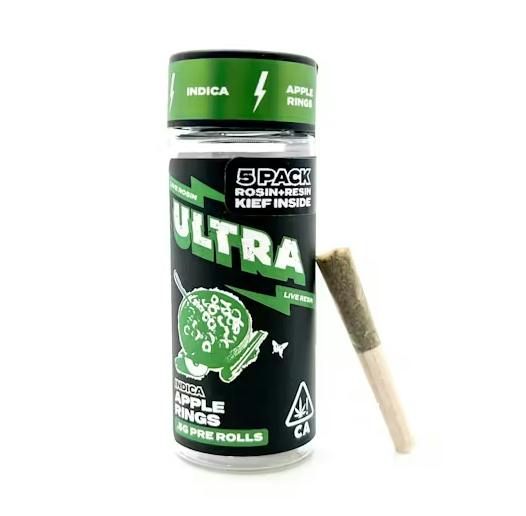 Ultra | Live Rosin & Live Rosin Pre-Rolls | Apple Rings | 5pk | I | 2.5g