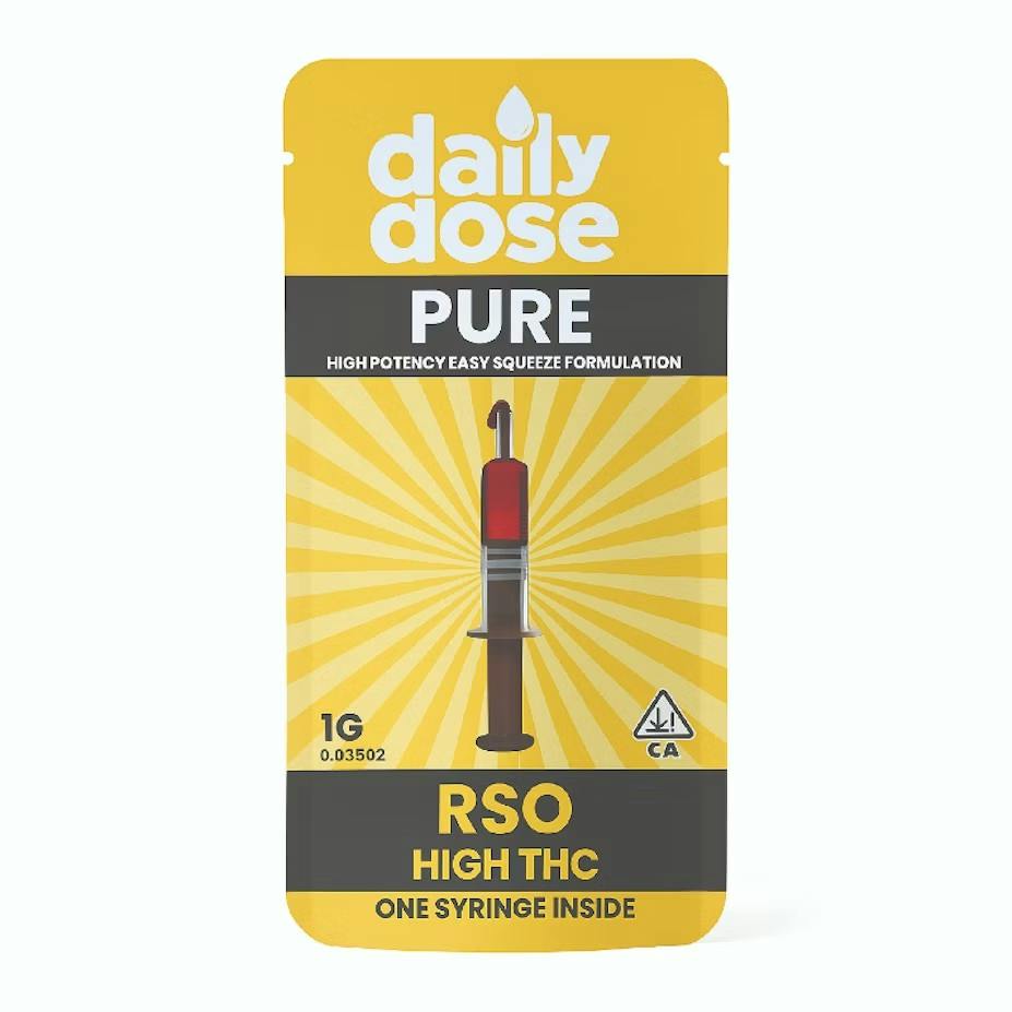 Daily Dose | Extract | Pure RSO High THC Dab Syringe | 1G - g