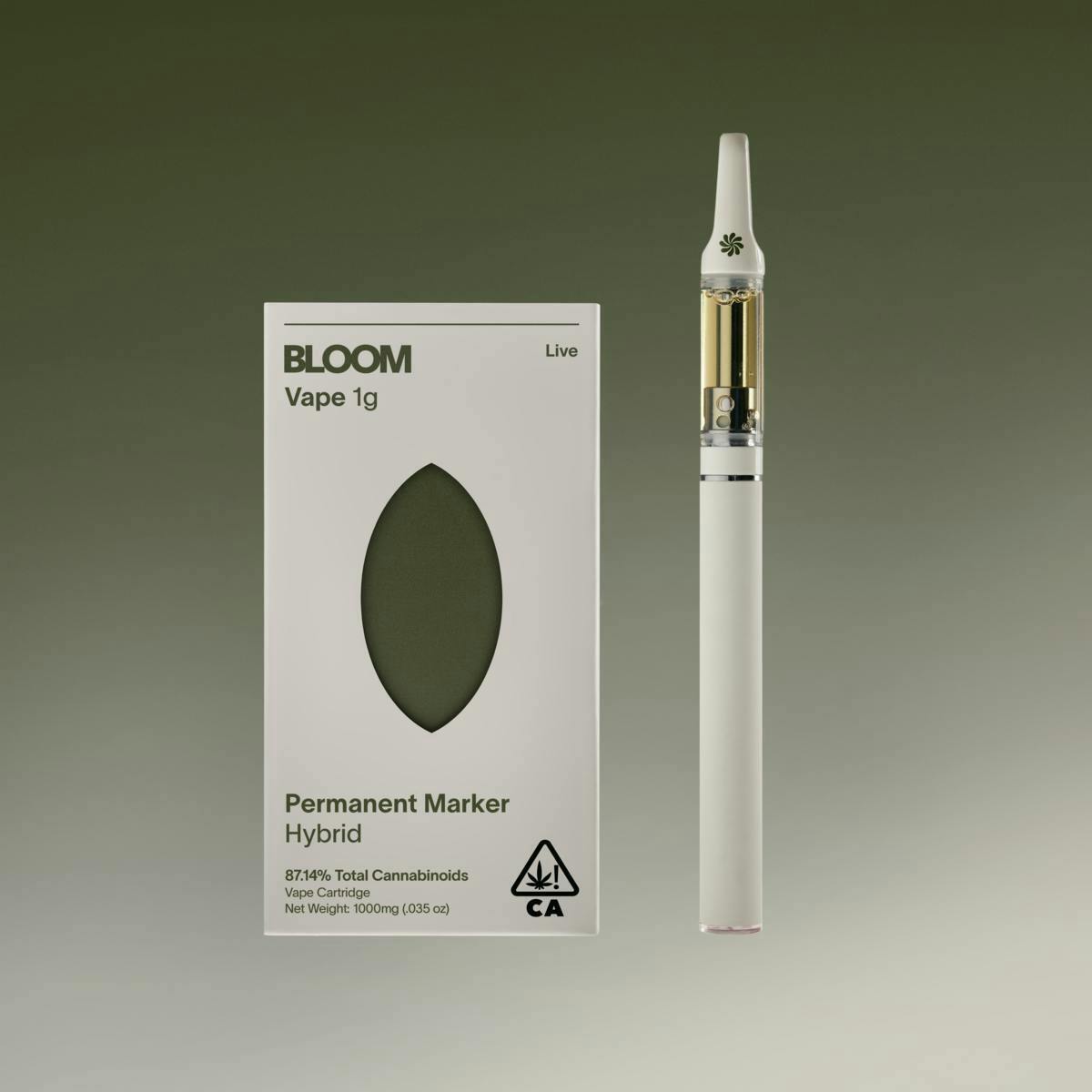 Bloom | Cartridge | Live Resin | Permanent Marker | H | 1G