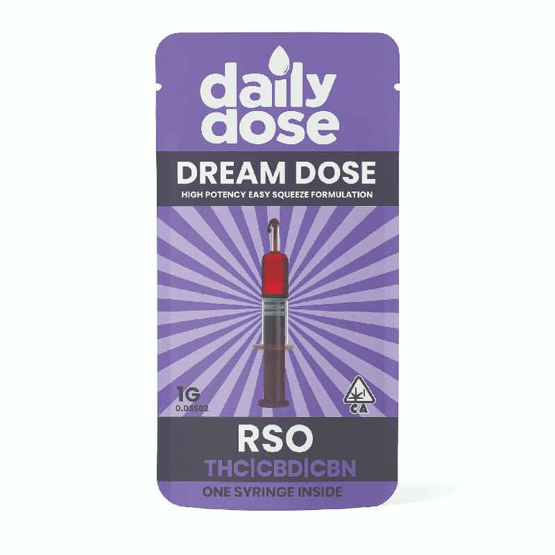 Daily Dose | Extract | Dream Dose 1:1 THC/CBD RSO Dab Syringe | 1g
