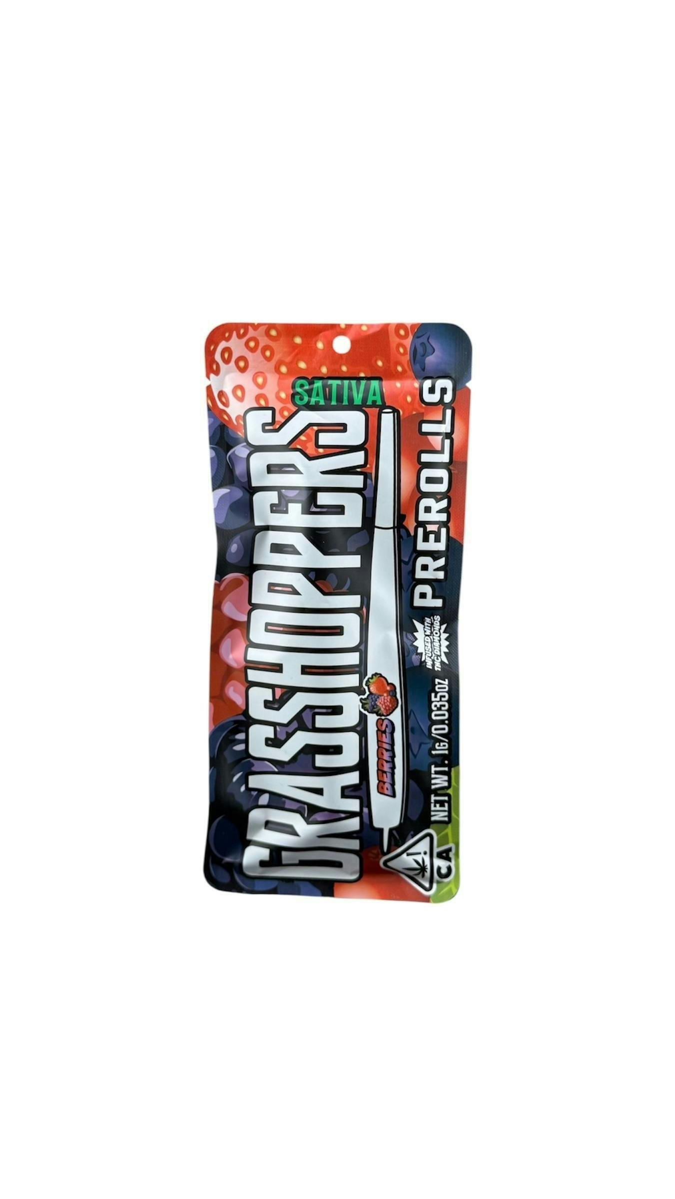 Grasshoppers | Infused Preroll | Berries | S | 1g