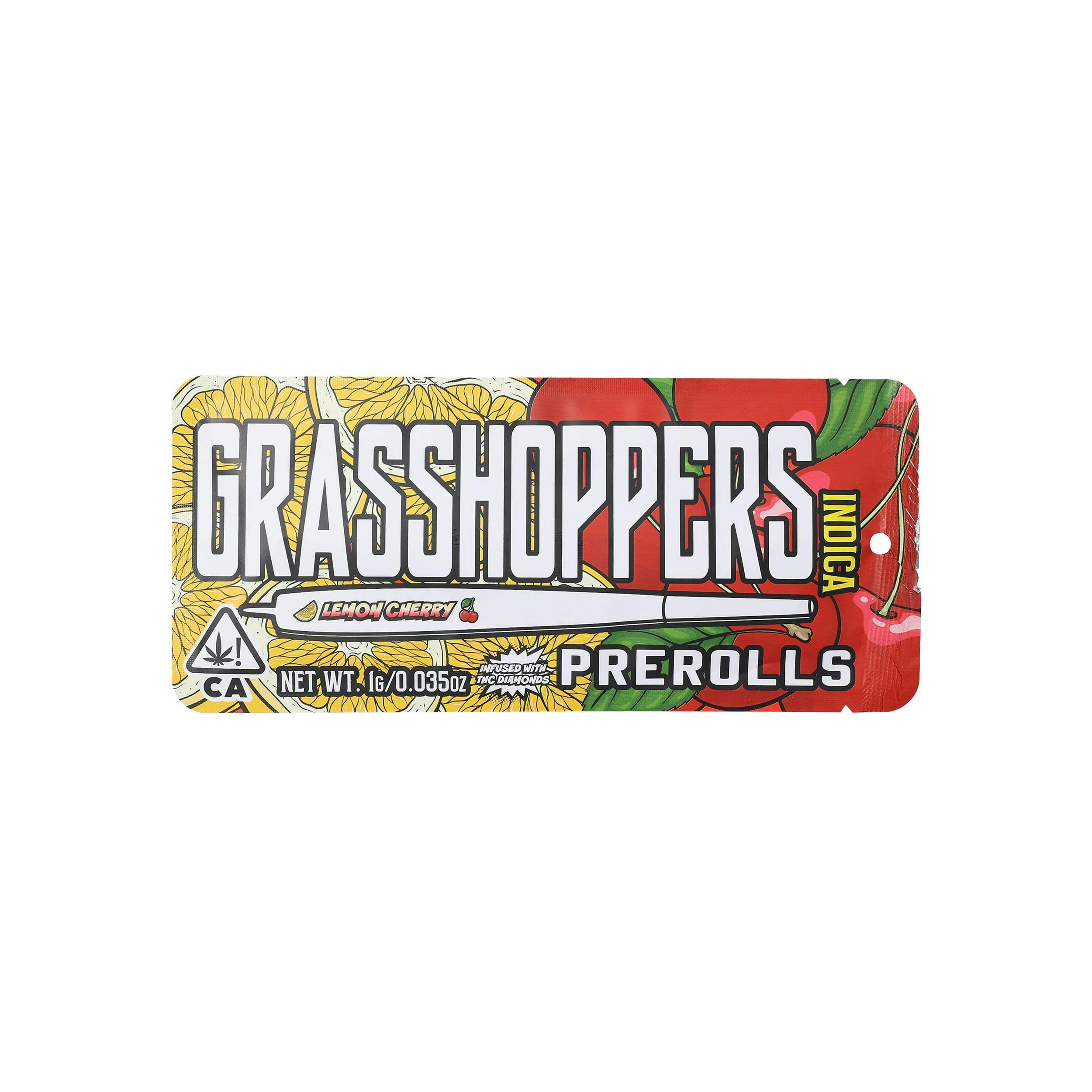 Grasshoppers | Infused Preroll | Lemon Cherry | H | 1g