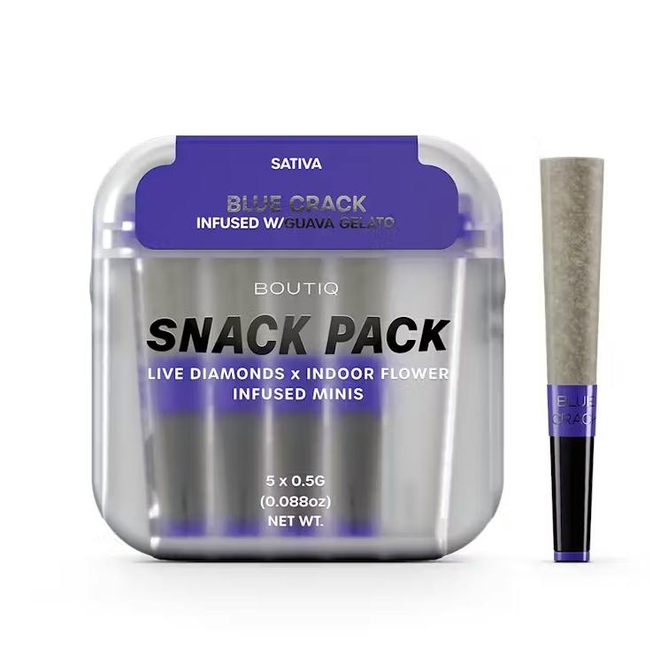 Boutiq | Infused Pre-Rolls | Blue Crack x Guava Gelato | S | 2.5g (5pk)