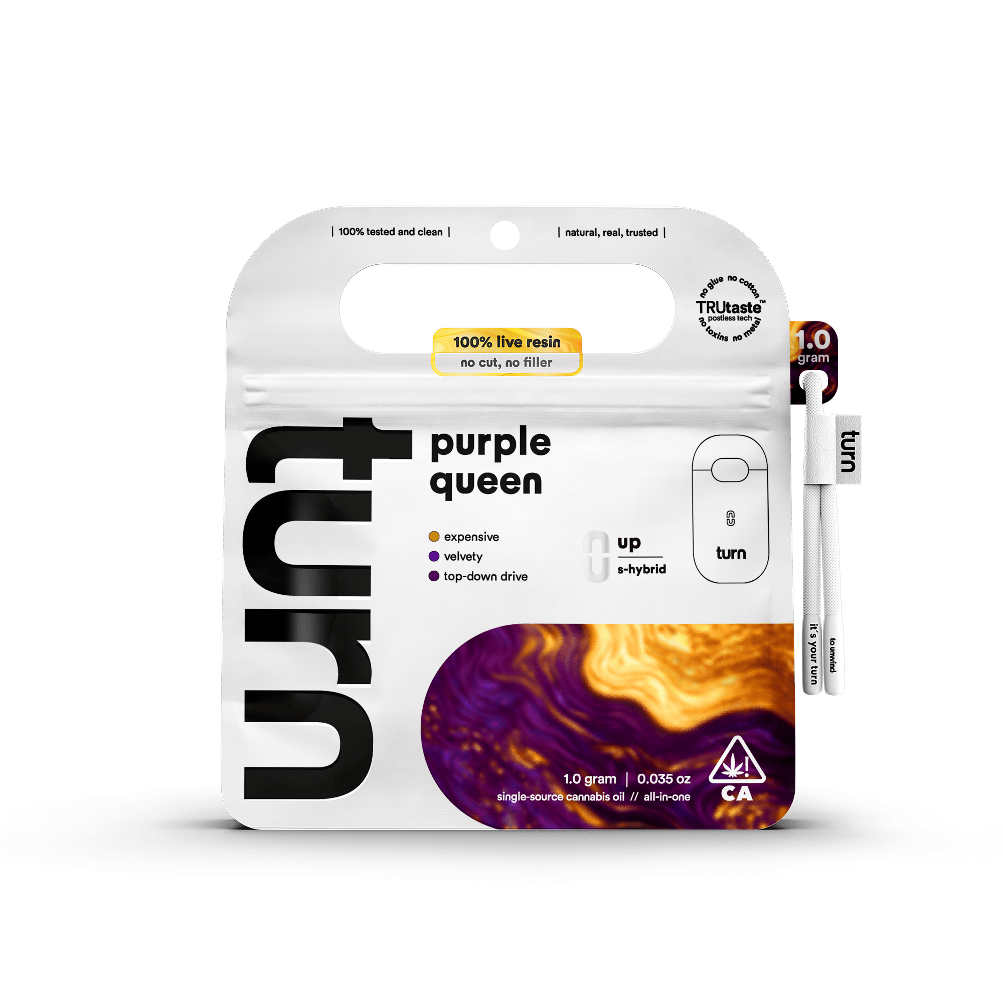 Turn | Live Resin Turnone AIO | Purple Queen | H(S) | 1g