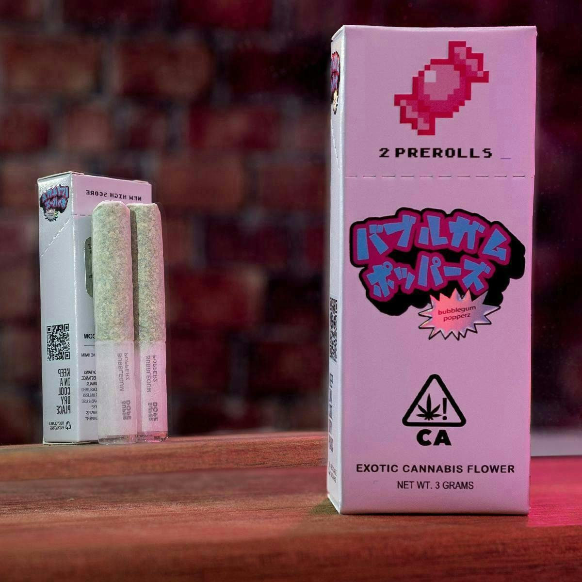 Super Dope | Pre-rolls 2pk | Bubblegum Popperz | H | 3g