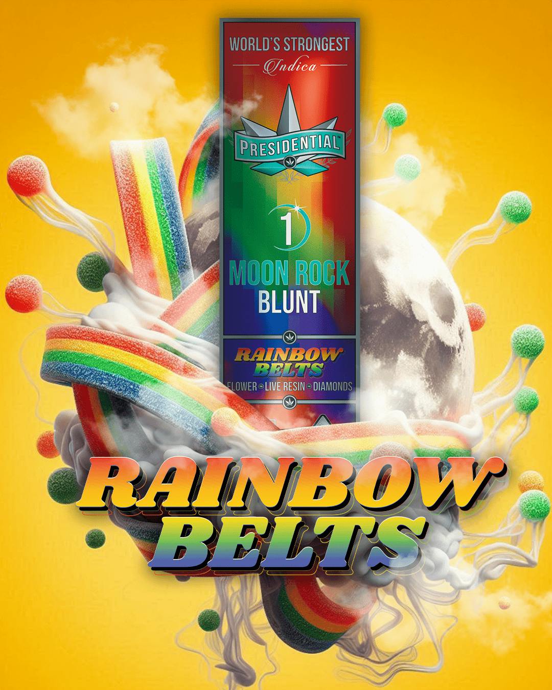 Presidential | Infused Blunt | Rainbow Belts | I | 1.5g
