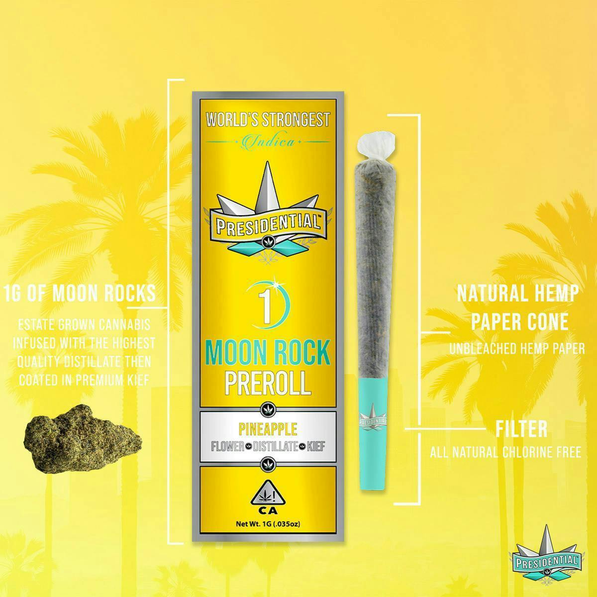 Presidential | Infused Pre-roll | Pineapple | I | 1g