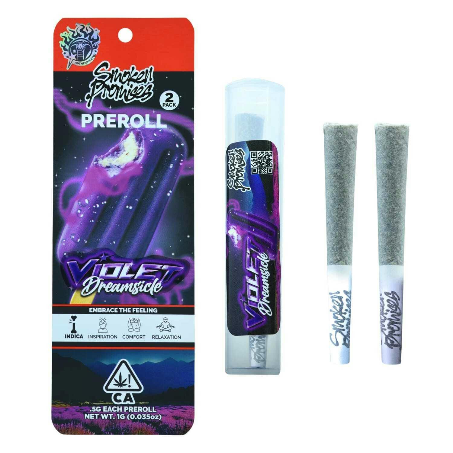 Smoken Promises | Pre-Rolls 2pk x 0.5g | Violet Dreams | I | 1g