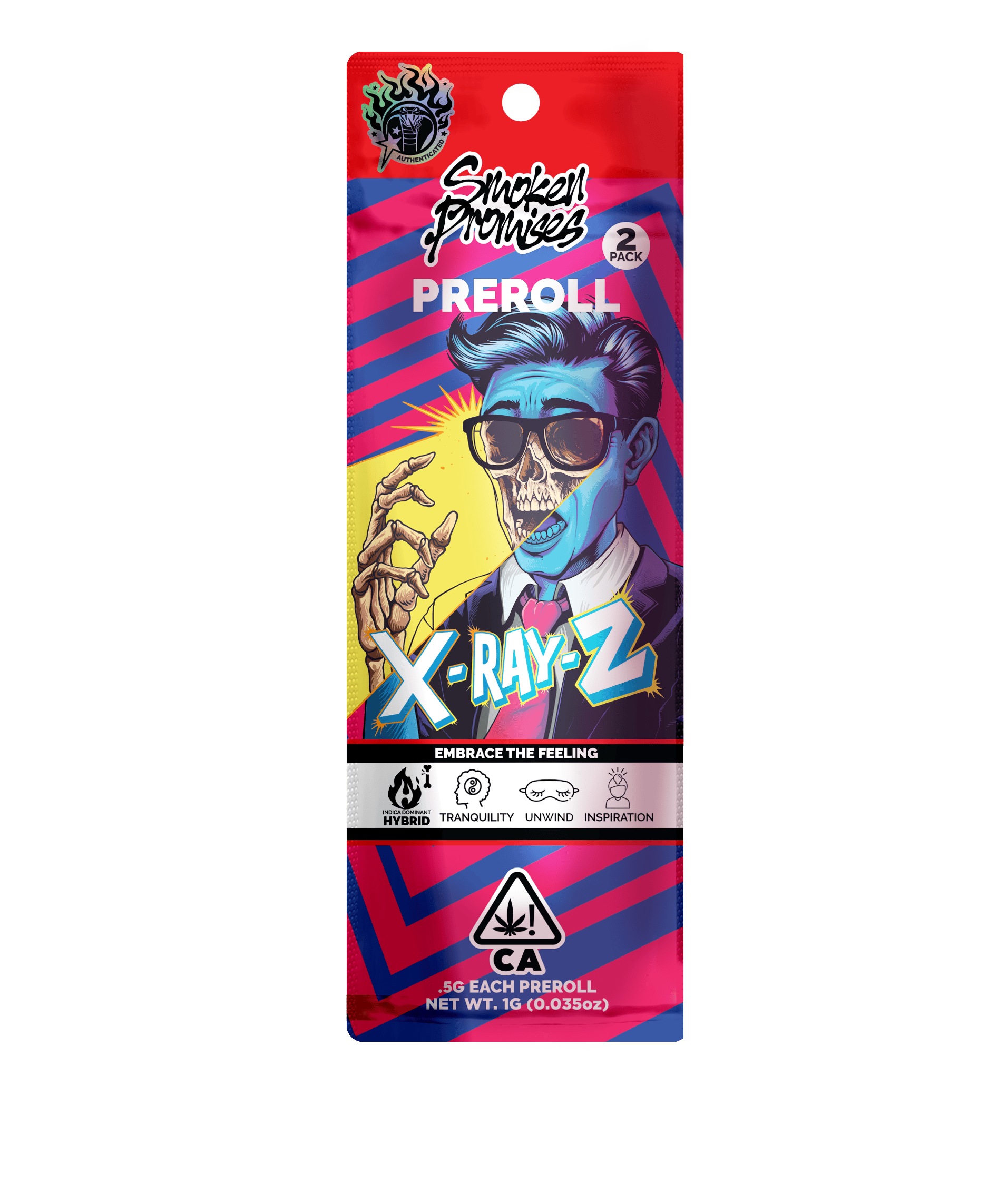 Smoken Promises | Pre-Rolls 2pk x 0.5g | X-Ray-Z | H | 1g