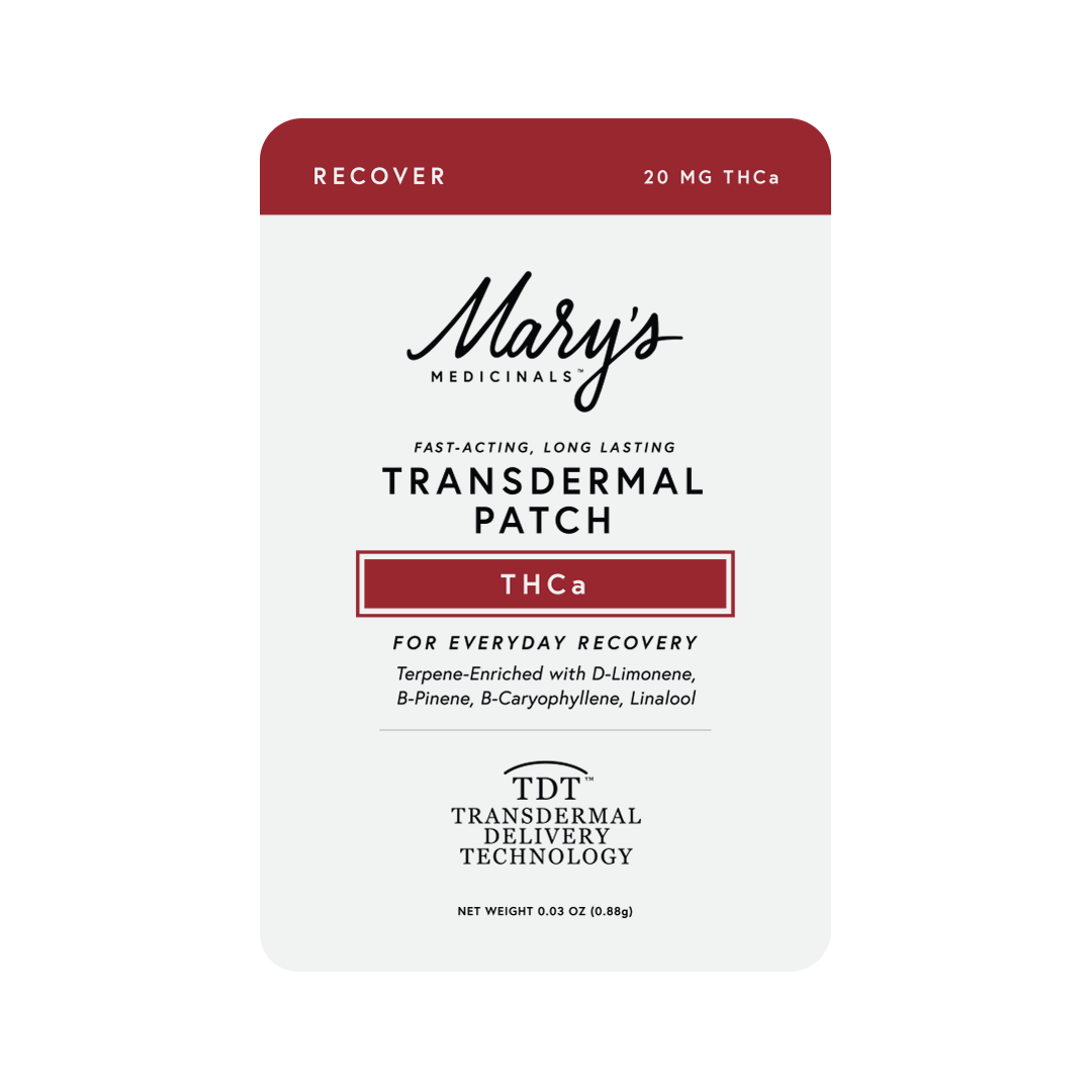 Mary's Medicinal | Topical | Transdermal Patch | Recover | 20mg THCa | 0.03 Oz.