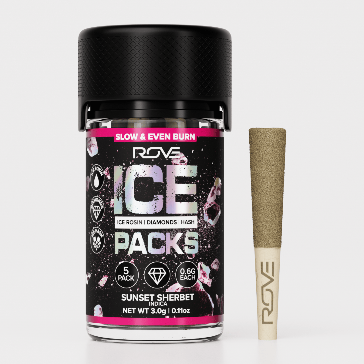 Rove | Ice Packs 6pk | Sunset Sherbet | I | 3.6G