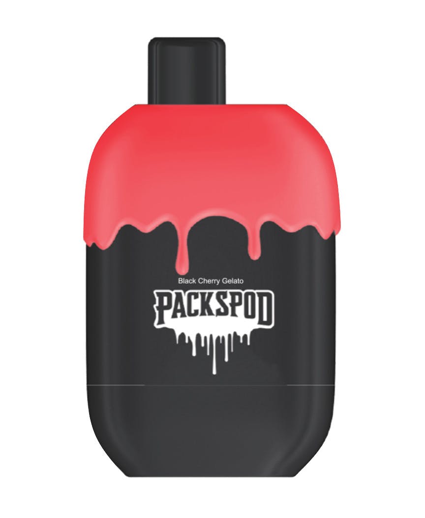 Packwoods - 1g Live Resin Disposable Vape - Black Cherry Gelato