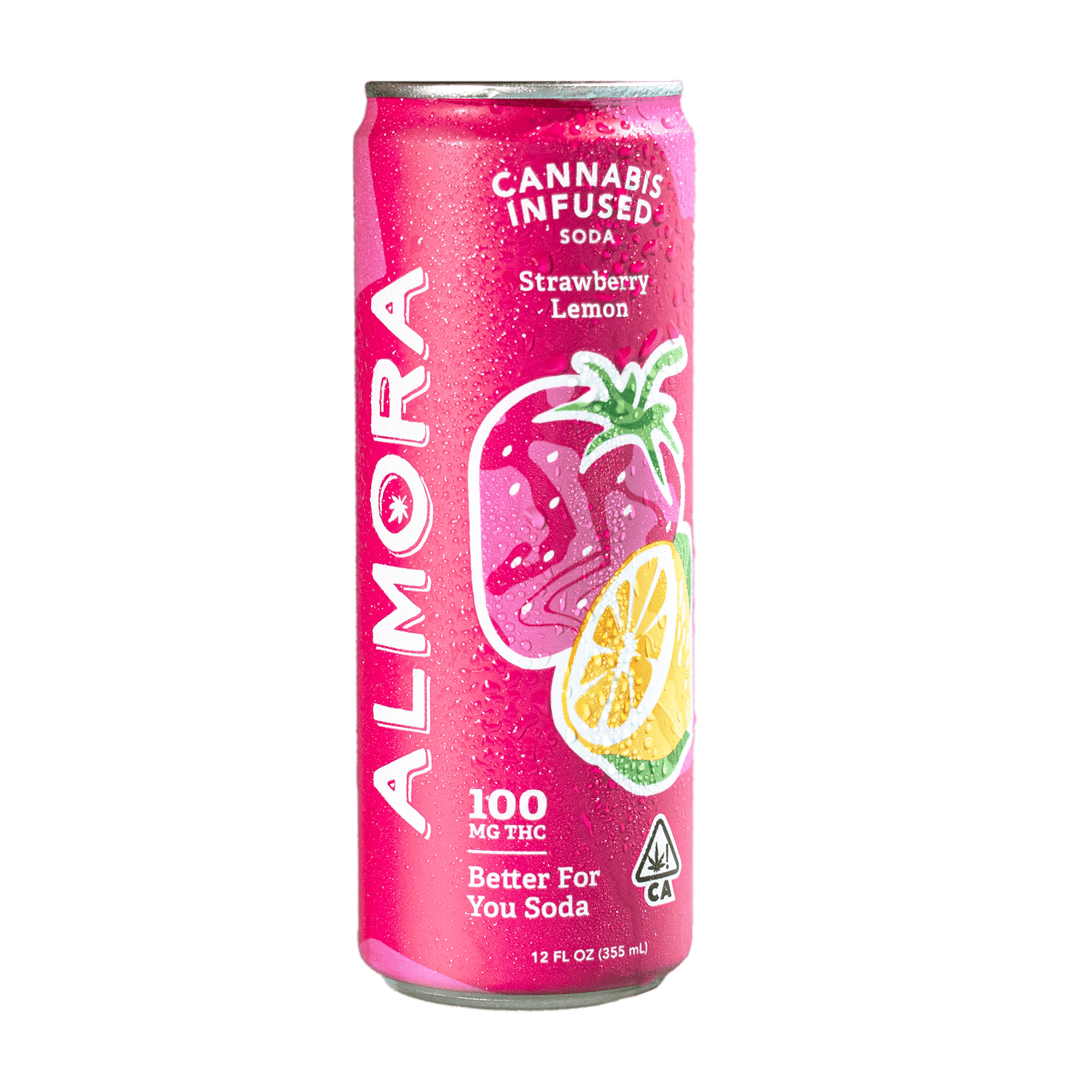 ALMORA: Strawberry Lemon Prebiotic Soda