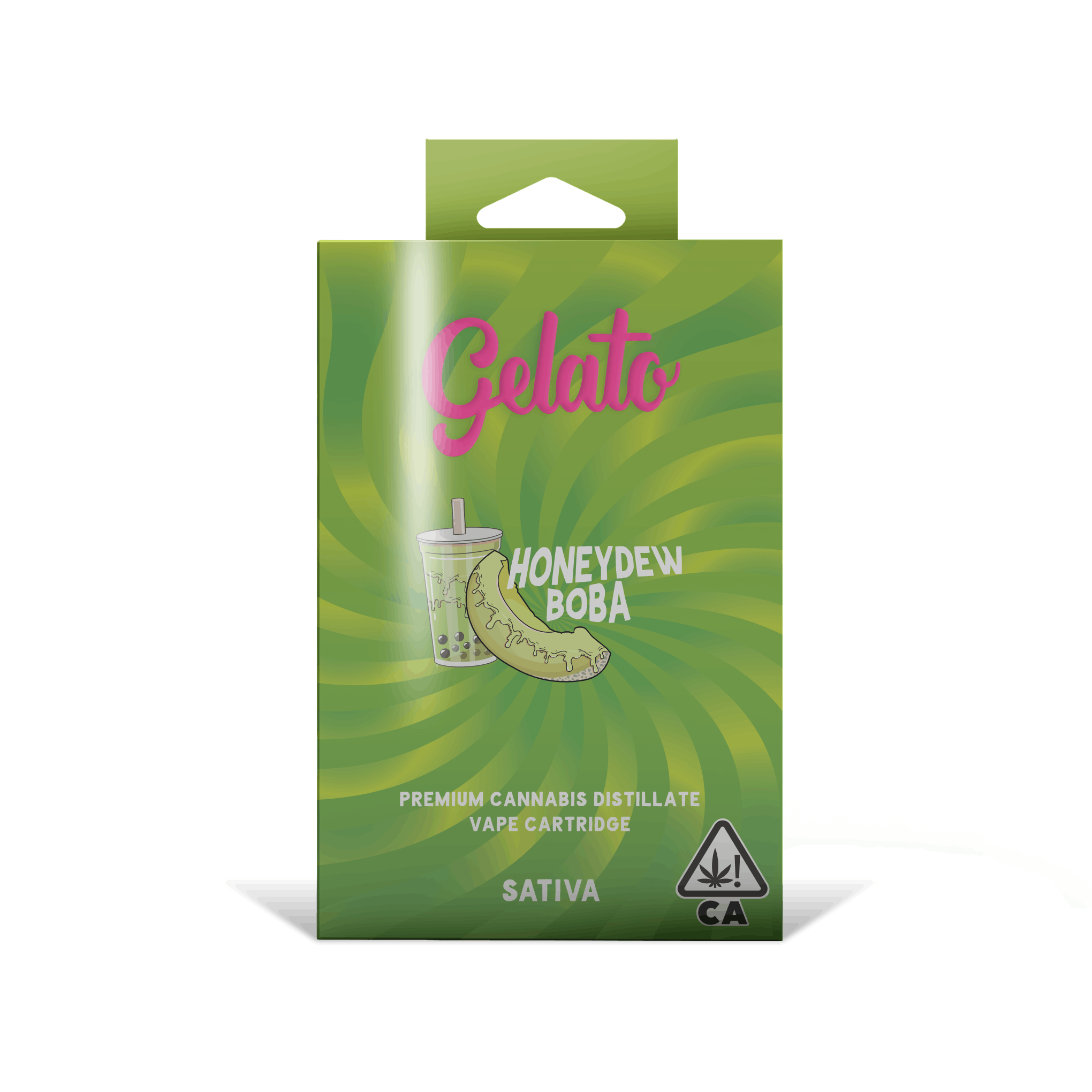Gelato Flavor: Honeydew Boba