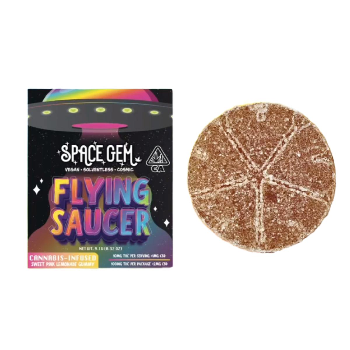 SPACE GEMS: Flying Saucer - Pink Lemonade