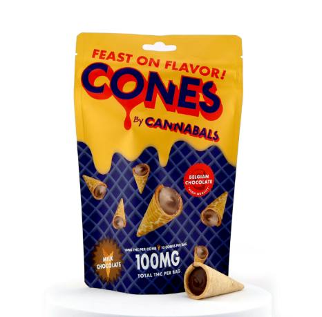 Cannabals Cones Milk Chocolate 10pk