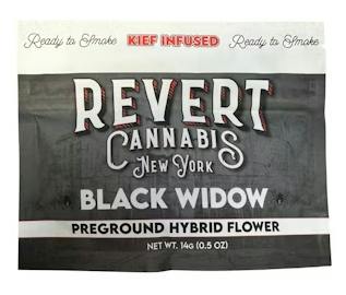 Revert Kief Infused Ground Flower - 14g - Black Widow