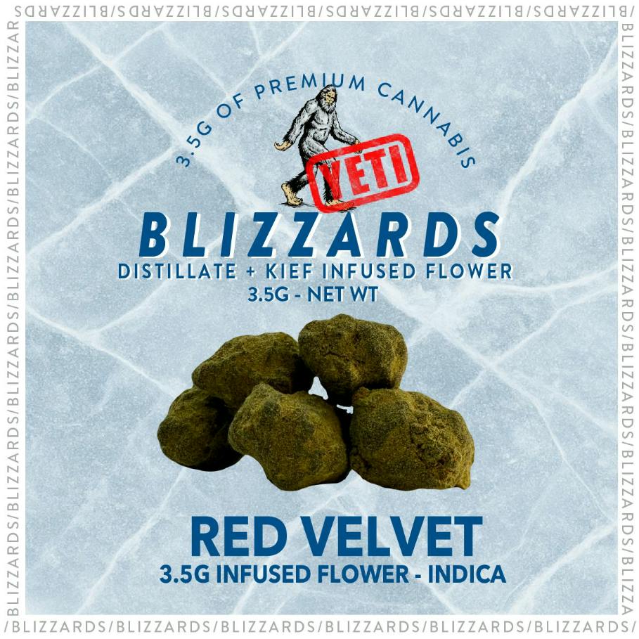 Blizzards YETIS Red Velvet Infused Flower 3.5g