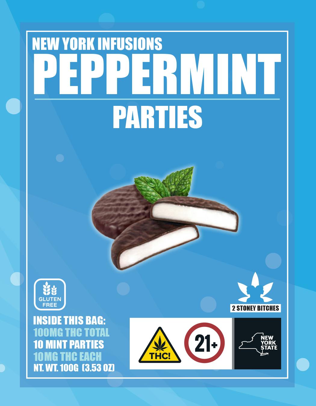 NY Infusions - Peppermint Parties - 10pk 100mg