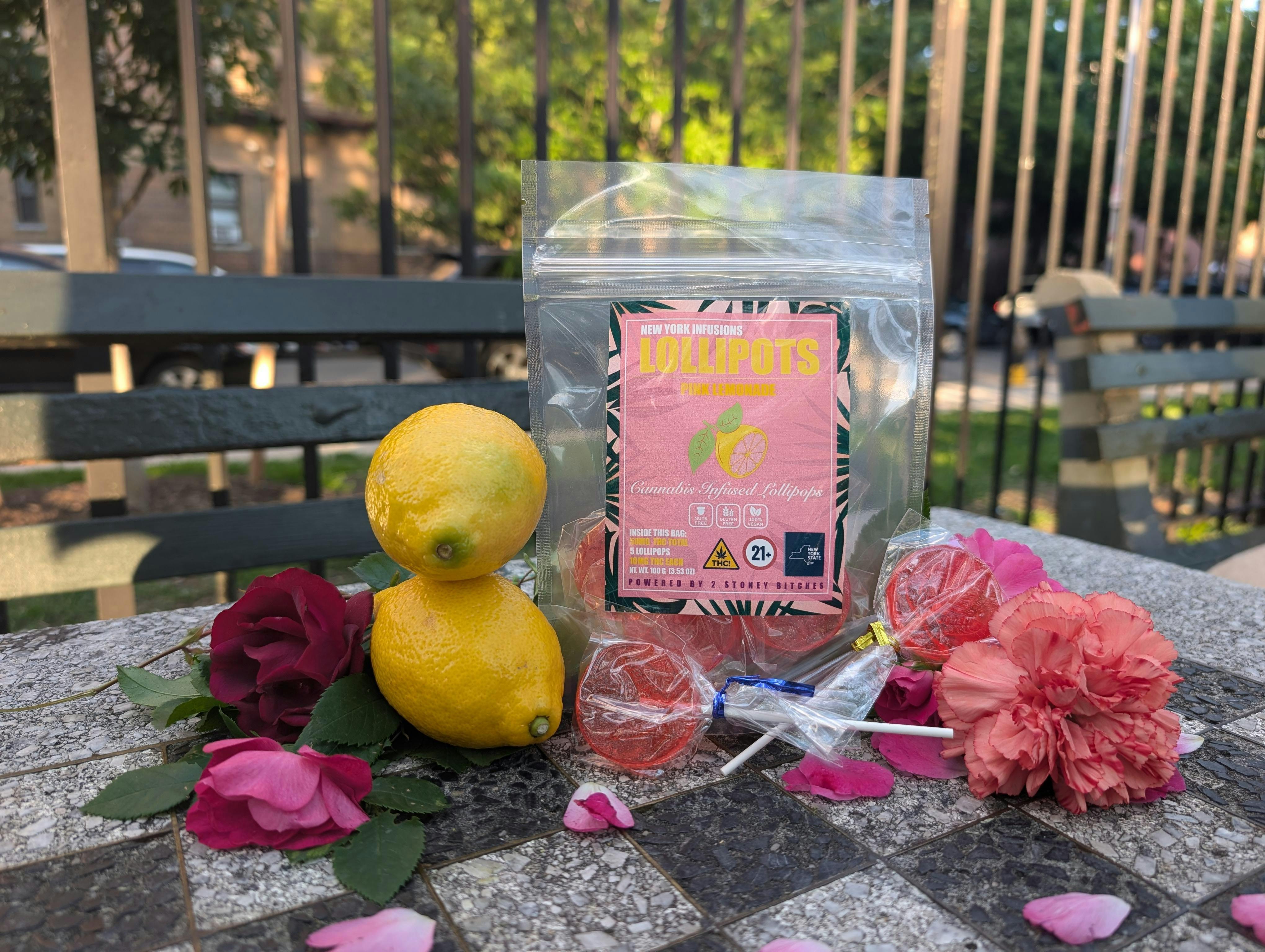 NY Infusions - Pink Lemonade Lollipops - 5 Pk - 50mg