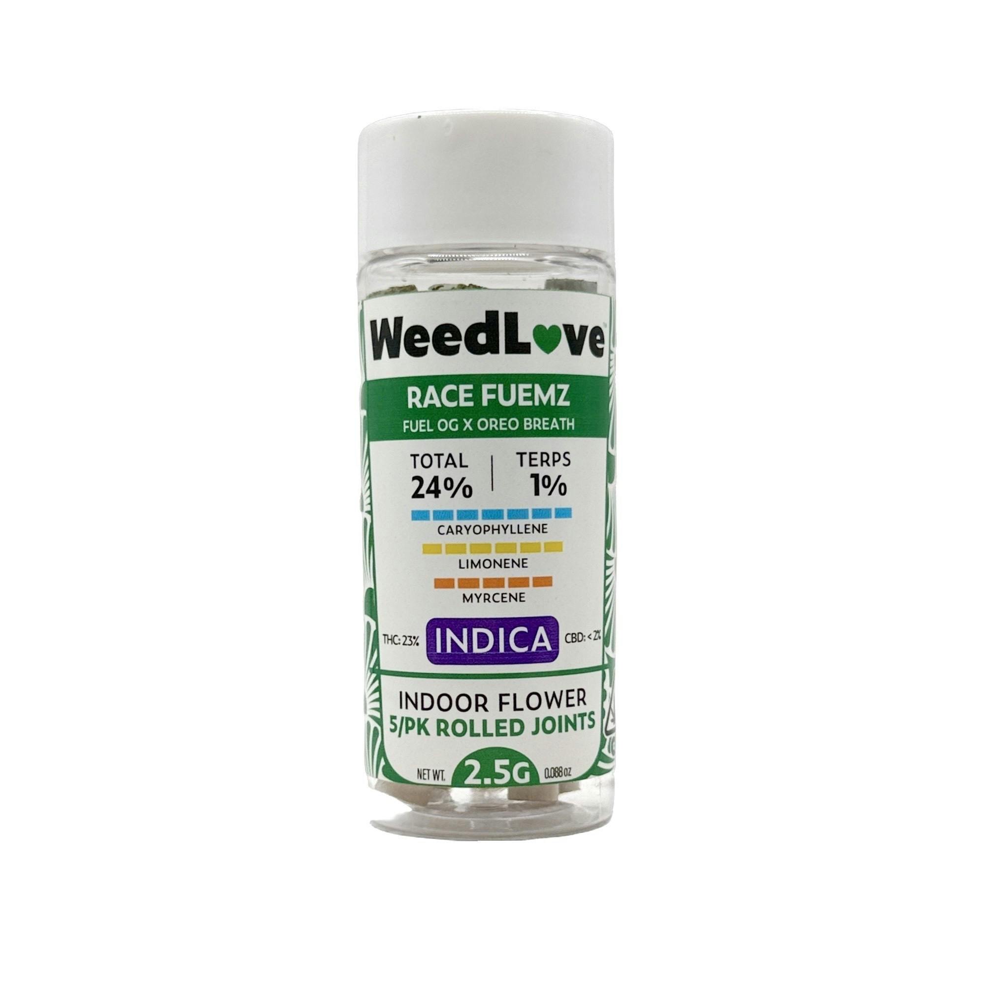 Race Fuemz Prerolls 5 Pack 2.5g