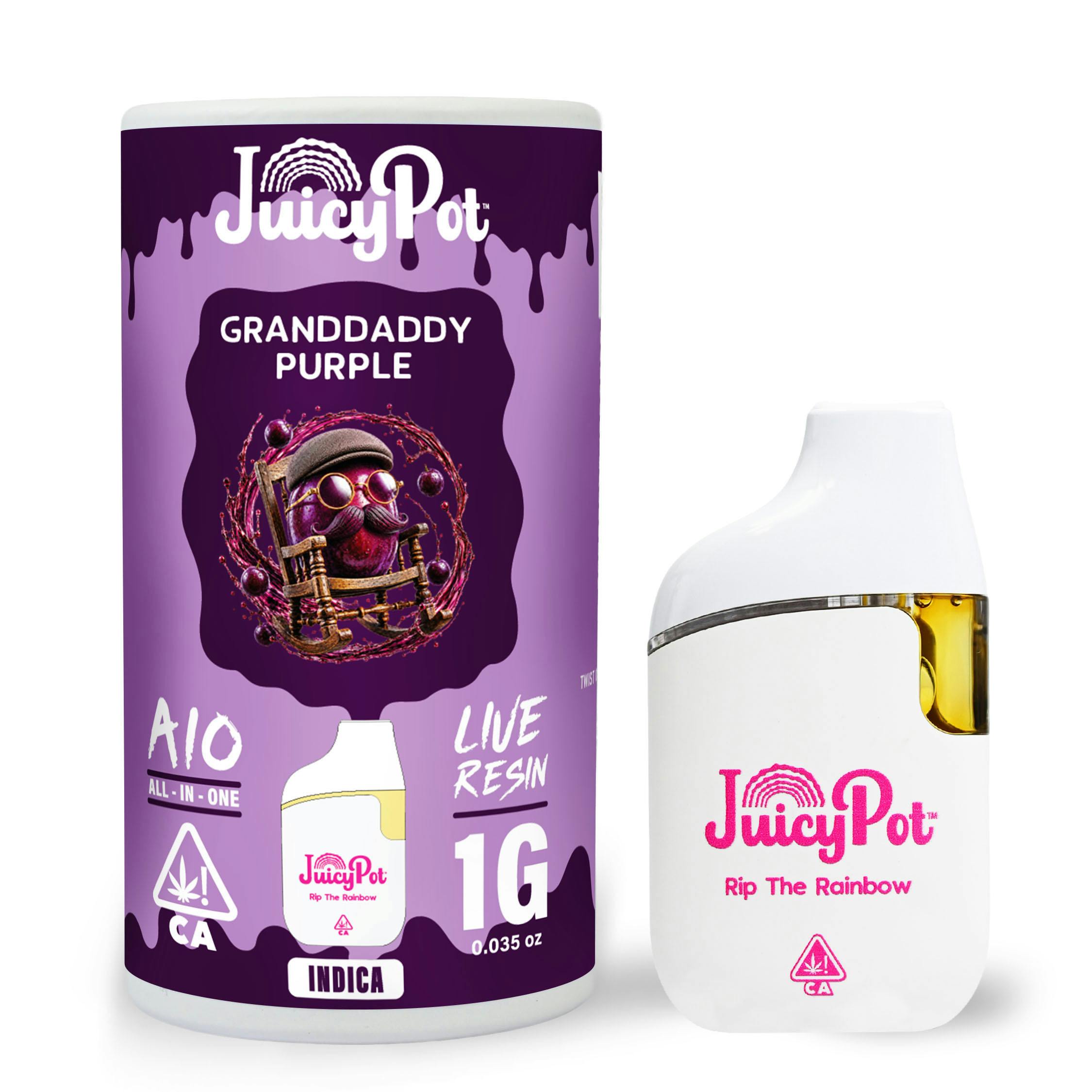 GRANDADDY PURPLE LIVE RESIN AIO 1G