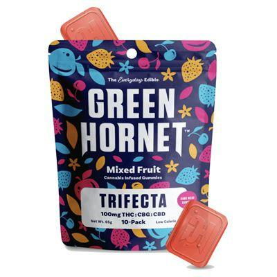 GREEN HORNET - TRIFECTA 100MG 1:1:1 CBG/CBD/THC