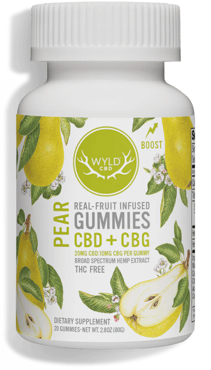 Pear 2:1 CBD:CBG Gummies | 400mg | 20ct | 20mg/ea