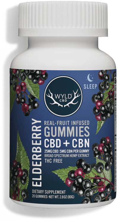 WYLD CBD:CBN - Elderberry 1000mg (NON THC)