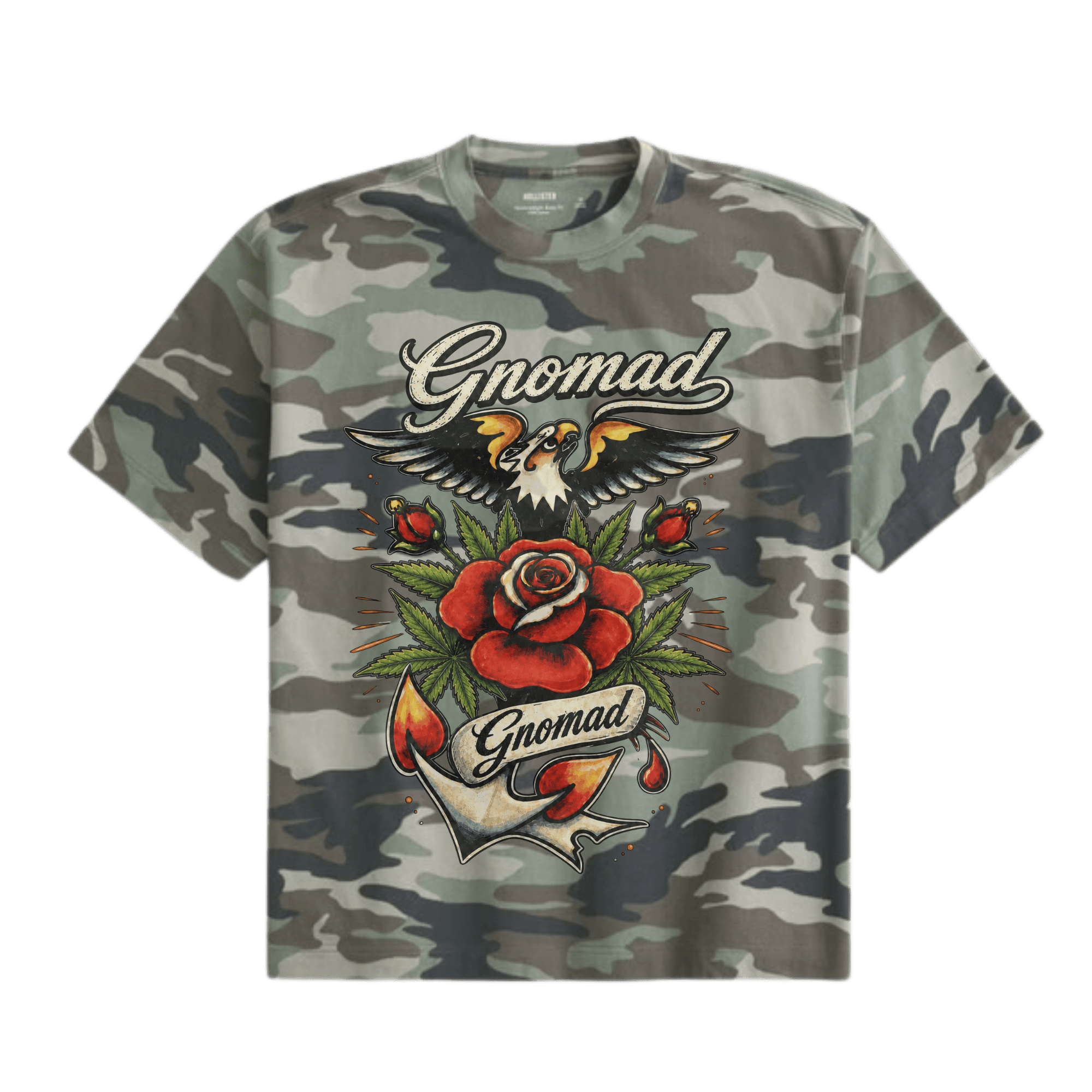 GNOMAD T-SHIRT - VINTAGE CAMO FLOWER