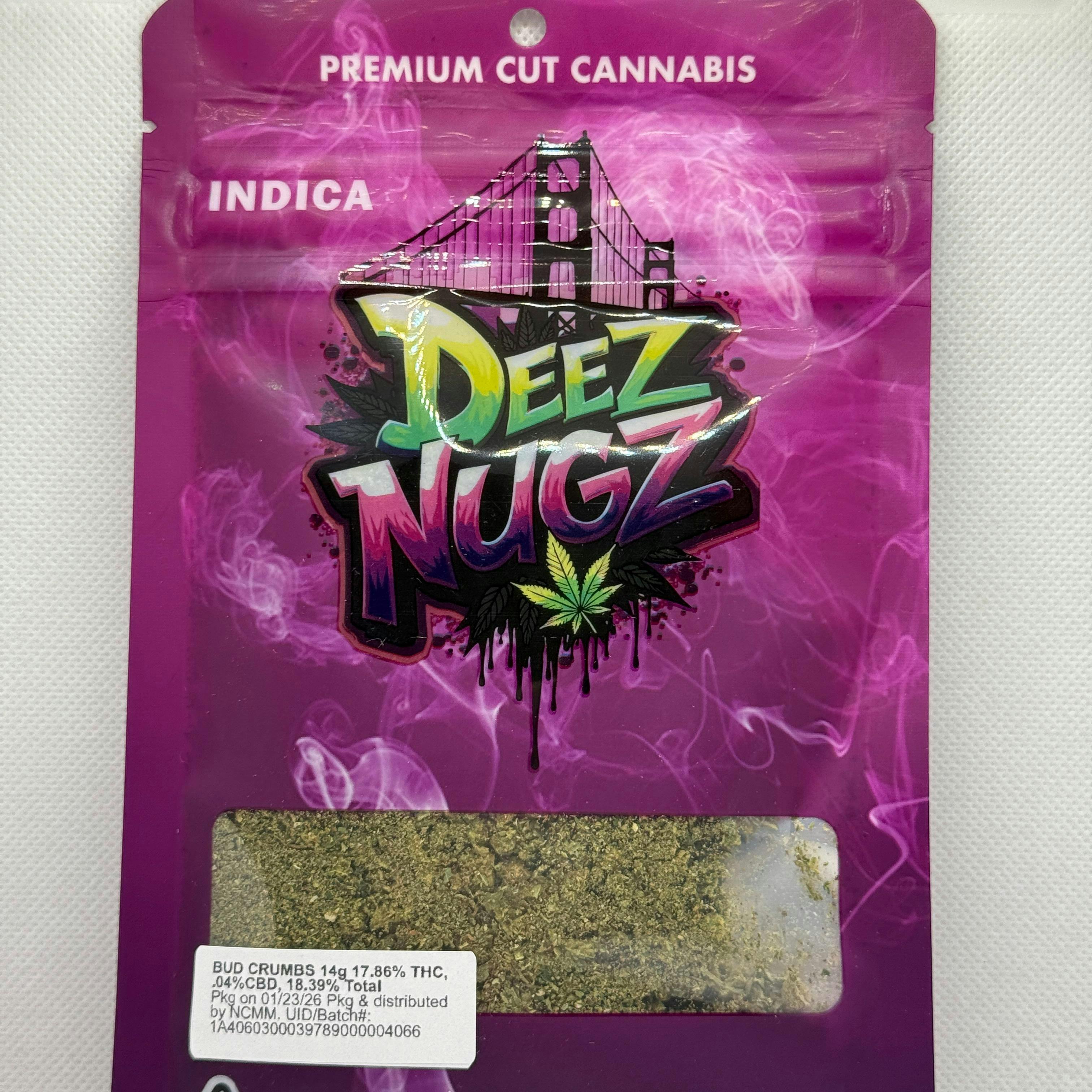 Deez Nugz - Bud Crumbs, (I) 17.89% THC 14g