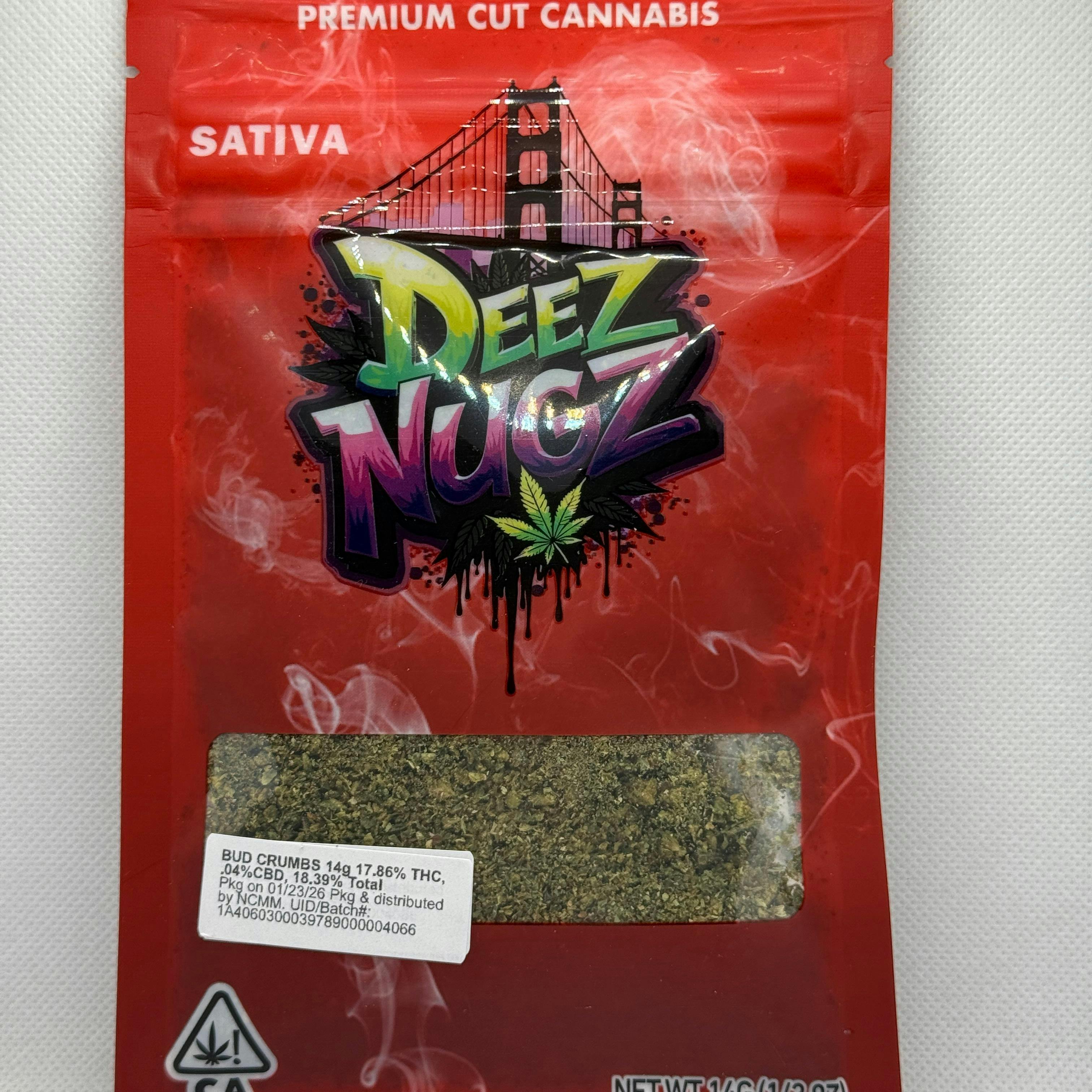 Deez Nugz - Bud Crumbs, (S) 17.89% THC 14g