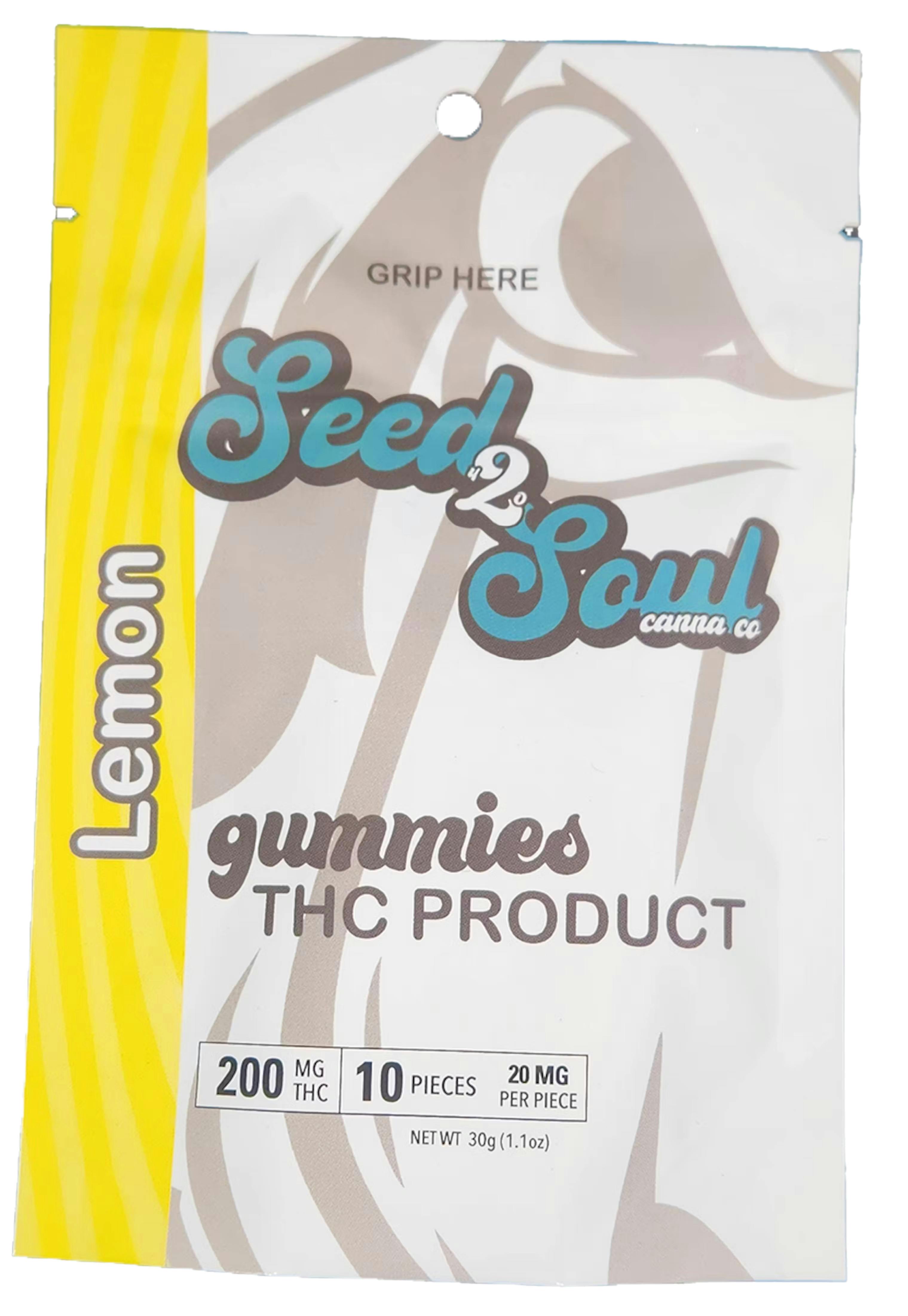 Seed2Soul Lemon 200mg Gummies (10pk)
