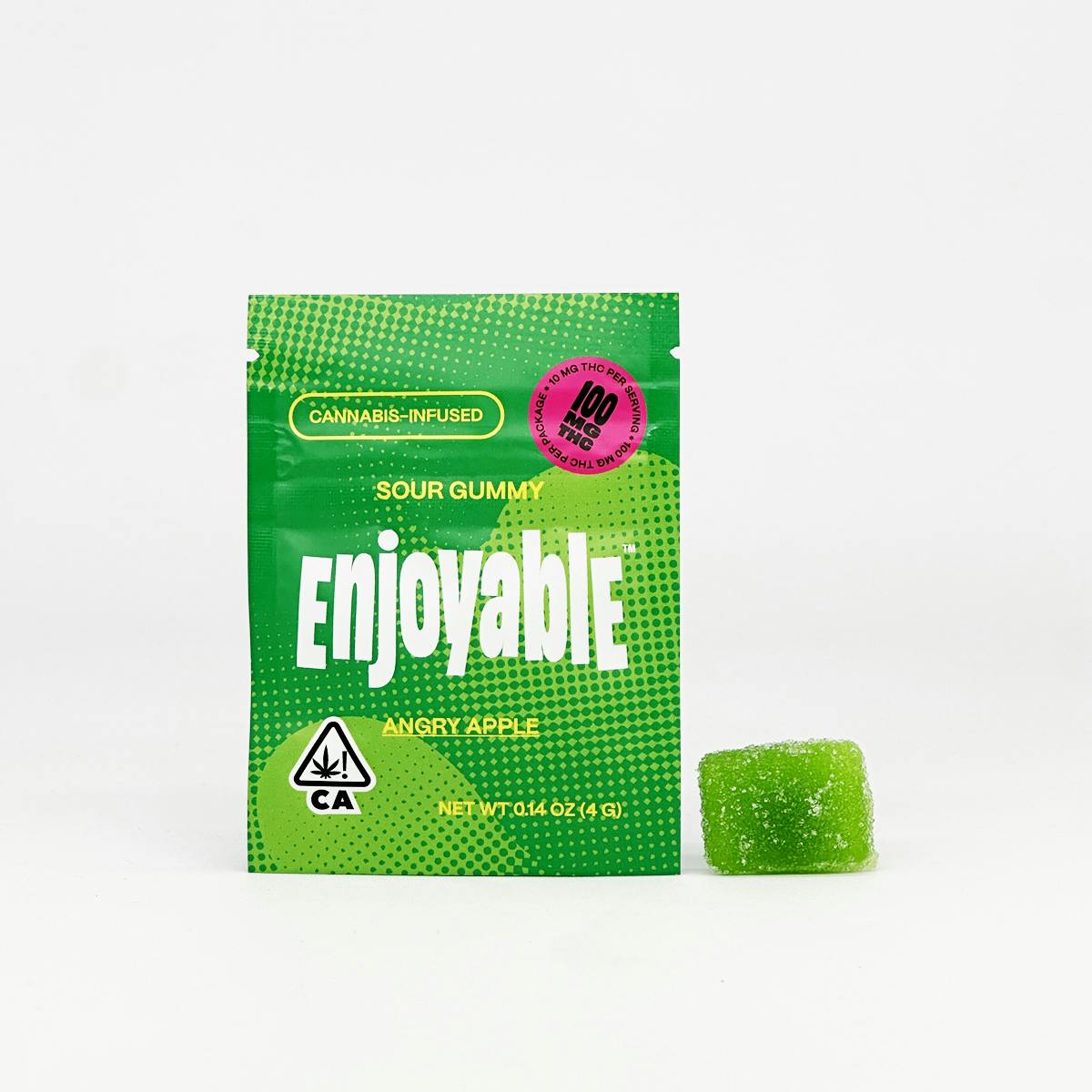 Enjoyable - Sour Gummy - Angry Apple 100mg