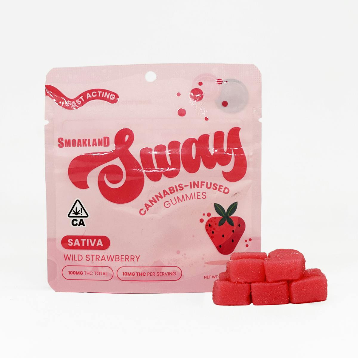 Smoakland - Sway - Gummies - Wild Strawberry 100mg