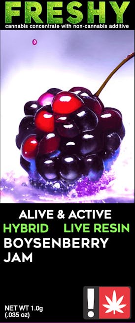 Boysenberry Jam| 1g Live Resin Cartridge| Hybrid| Freshy