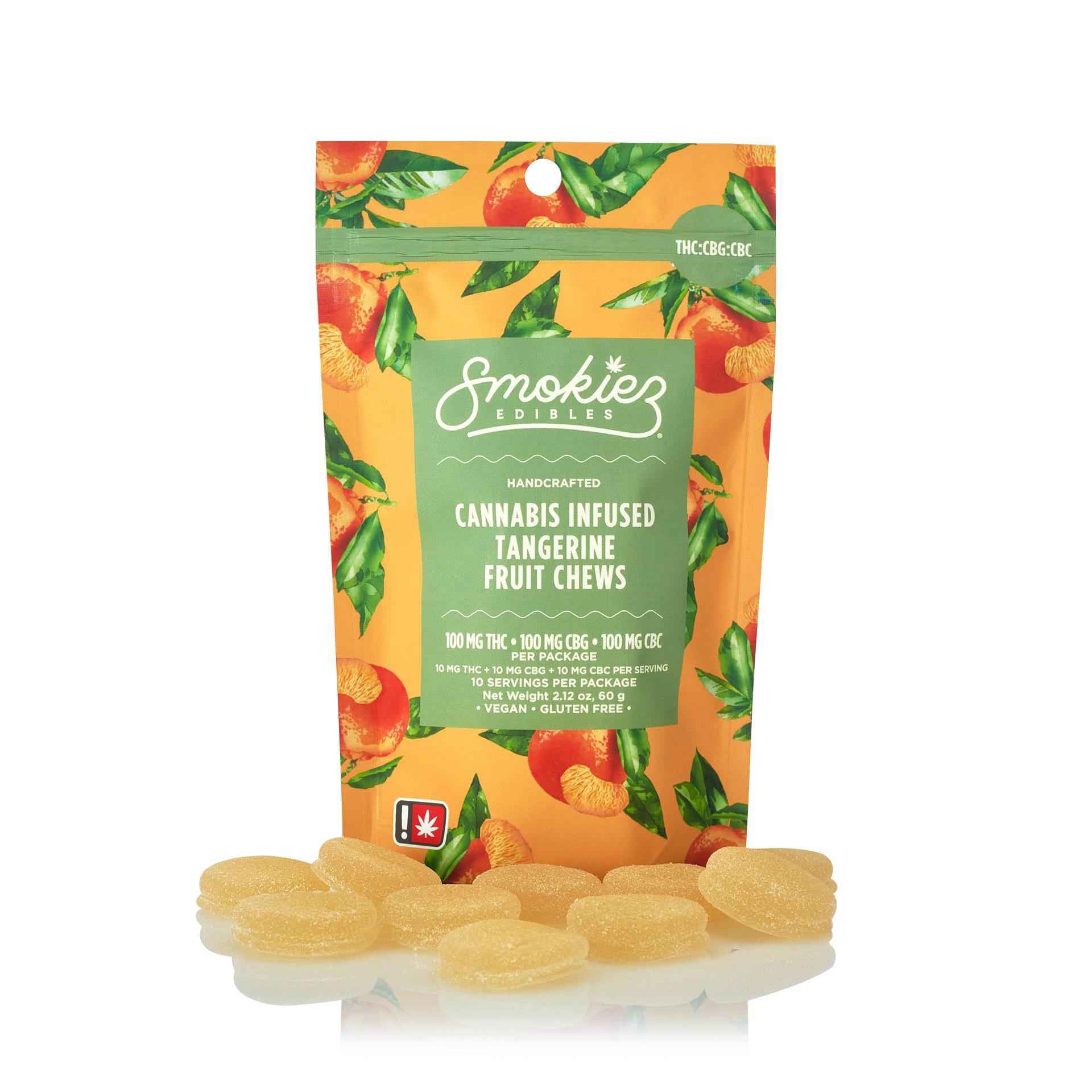 1:1:1 Tangerine| 10pk| THC:CBG:CBC| Smokiez Edibles