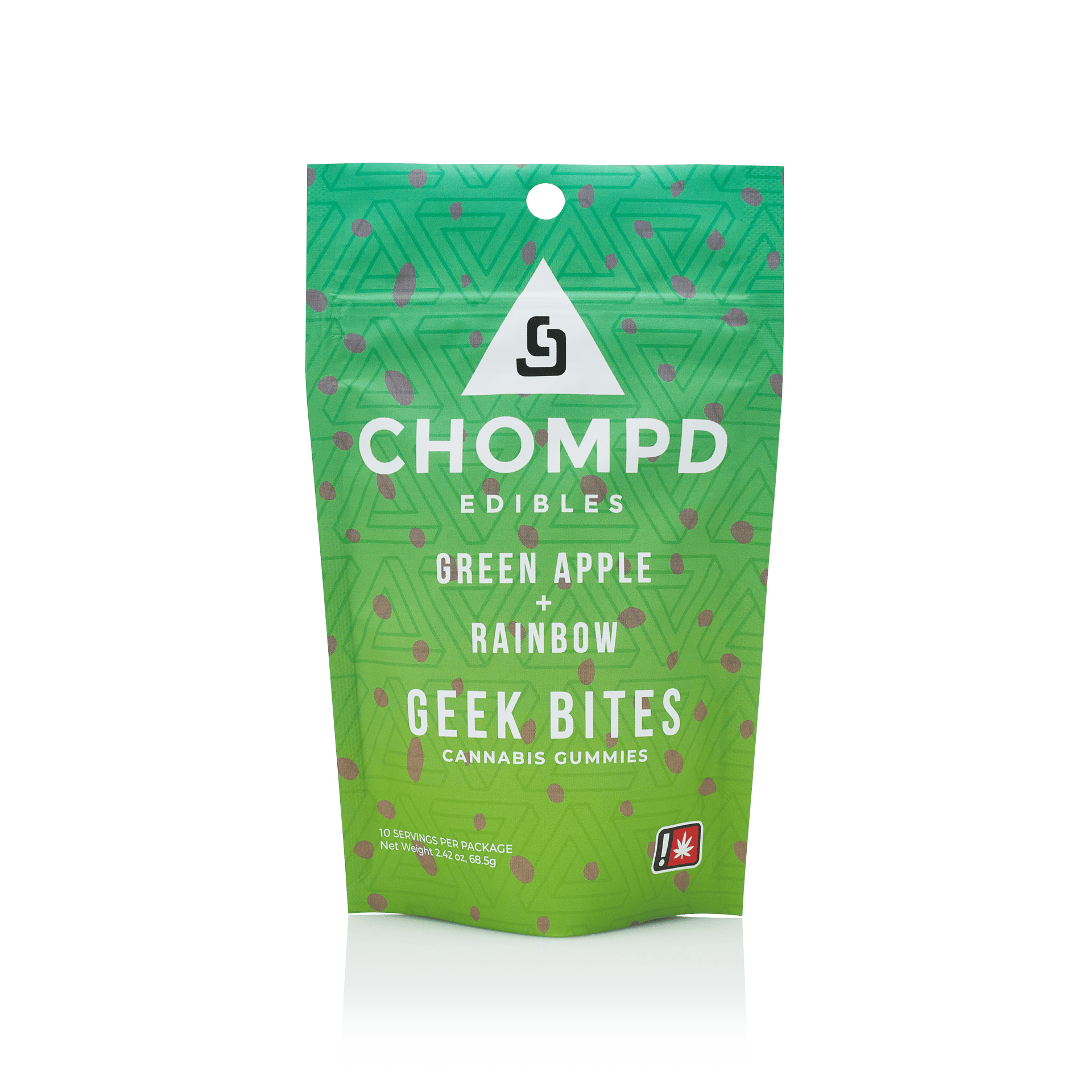 Bites Green Apple Rainbow 10 pack 100mg| Hybrid| Chompd