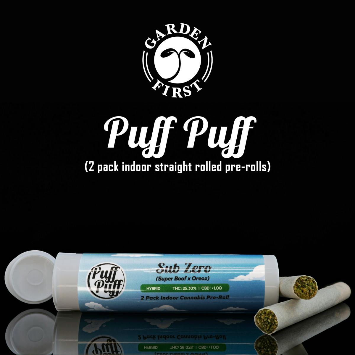 2pk Sub Zero| 2 X .6g Pre-Rolls| Hybrid| Garden First