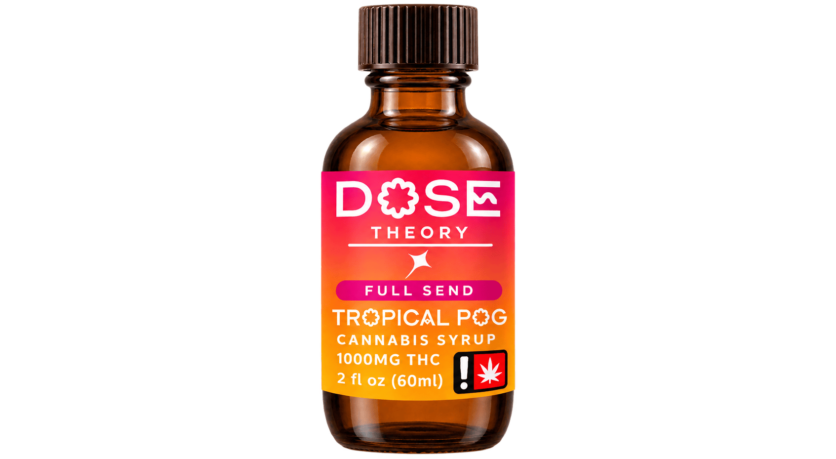Tropical POG| 1000mg Cannabis Syrup| Hybrid| Dose Theory