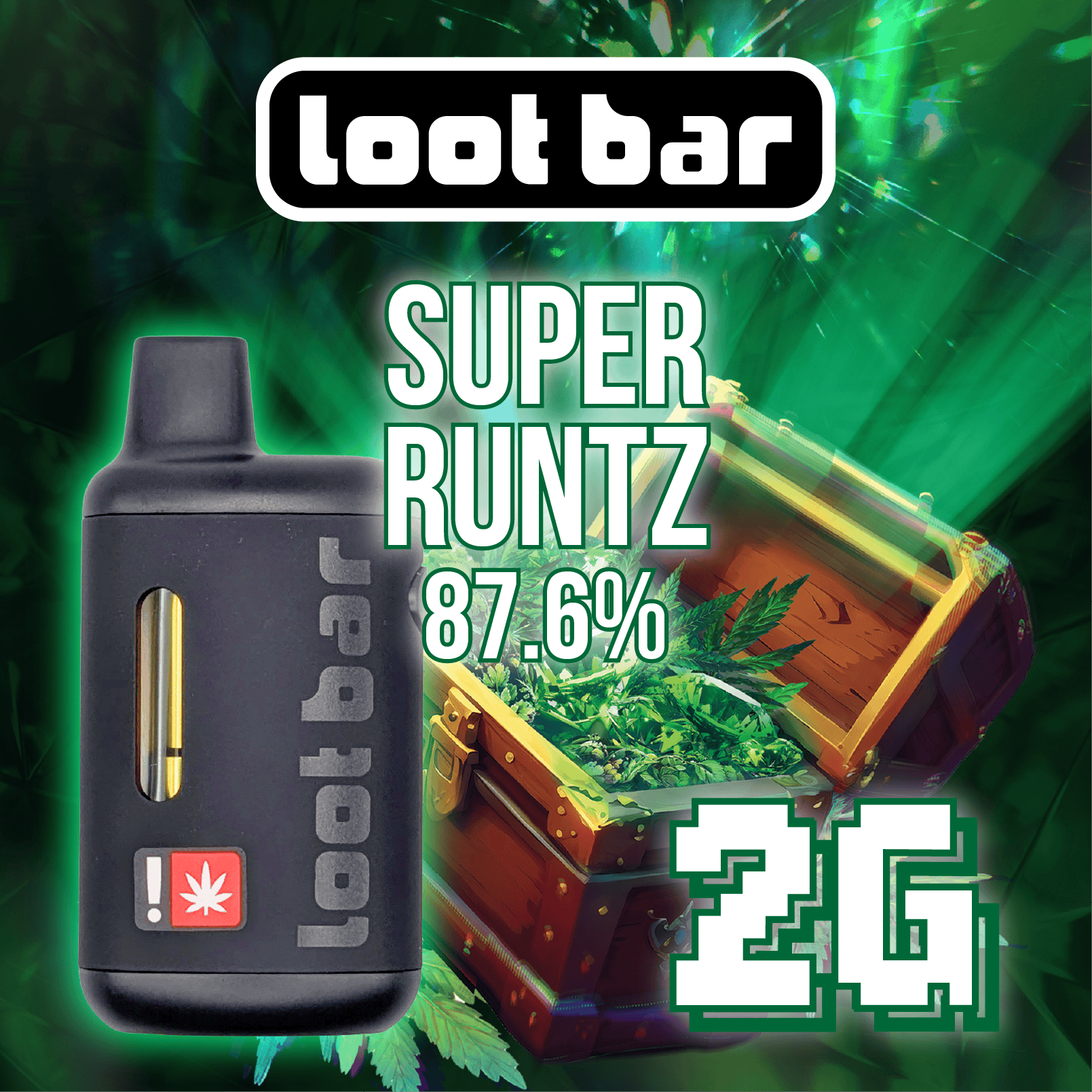 Super Runtz| 2g Liquid Diamond Disposable Vape| Hybrid| Lootbar
