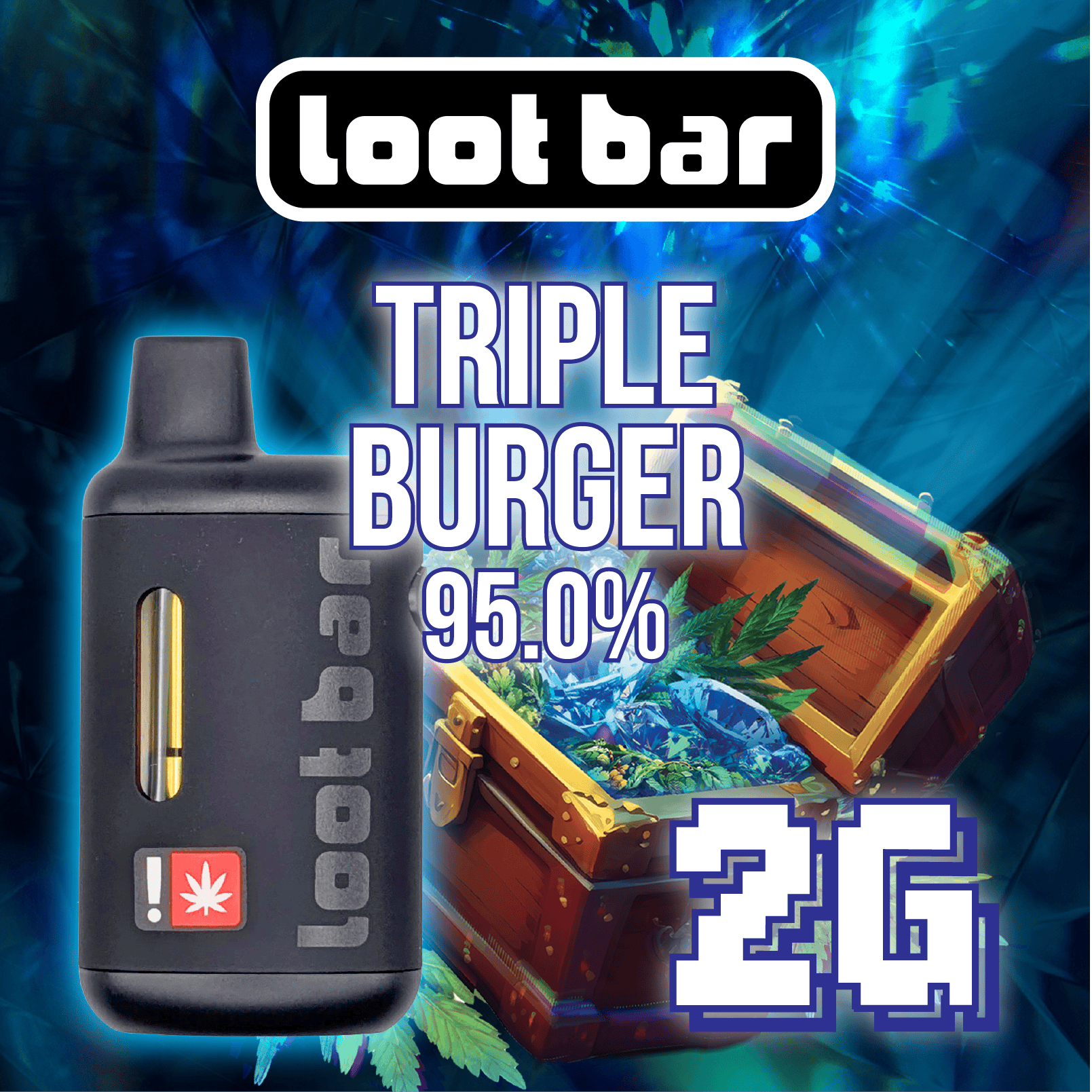 Triple CheeseMisty Morning| 2g Liquid Diamond Disposable Vape| Indica| Lootbar